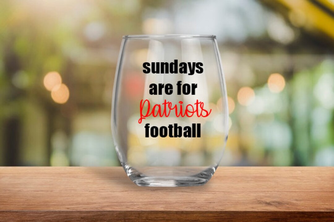 Sundays Are for Football Team Glasses Available in Wine Glass or Pint