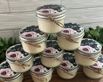 Wedding Favor Candles | 80 – 4 oz Mason Jar Candles | Mason Jar Candles | Bulk Candles | Shower Favors