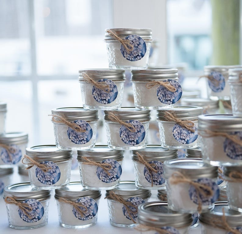 Wedding Candle Favors 150 4 oz Mason Jar Candles Mason Etsy