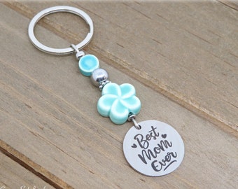 Best Mom Ever Key Chain, Mother's Day Gift, New Mom Gift, Stocking Stuffer, Small Gift Idea