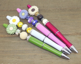 Sunflower Beaded Pen, Bling Writing Pen, Teacher Gift