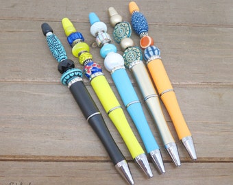 Bling Beaded Pen: Fancy Ballpoint Writing Pen