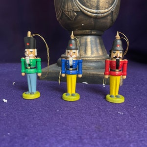 Assorted German Nutcracker Christmas ornament-3.25 inches tall