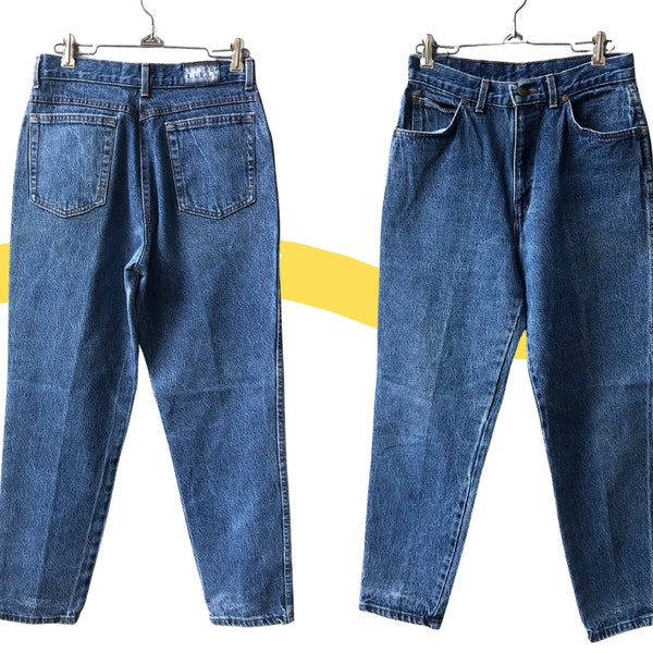 Vintage Sunset Blues Brand High-Waisted Petite Women's Jeans Denim Pants US Size 11 Petite (Measurements in Item Description)