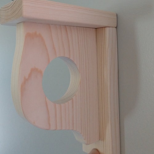 Decorative Shelf Brackets With Rod Support Etsy