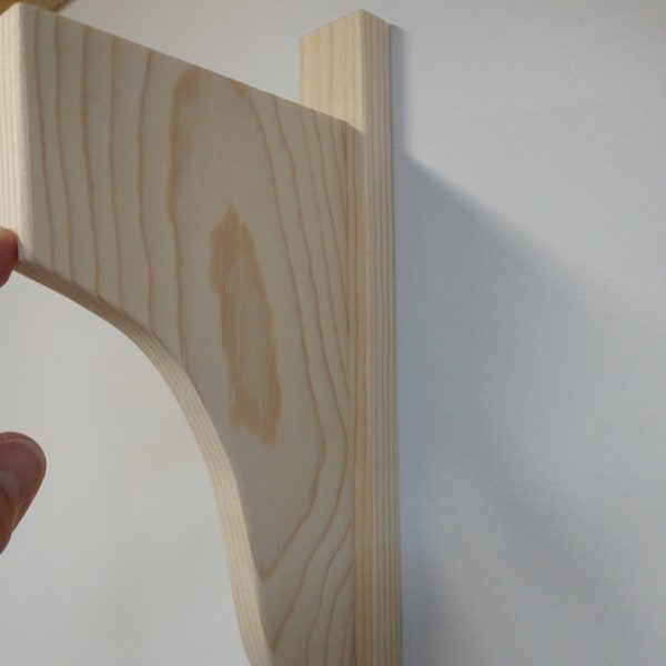 Soportes de estante de madera grandes