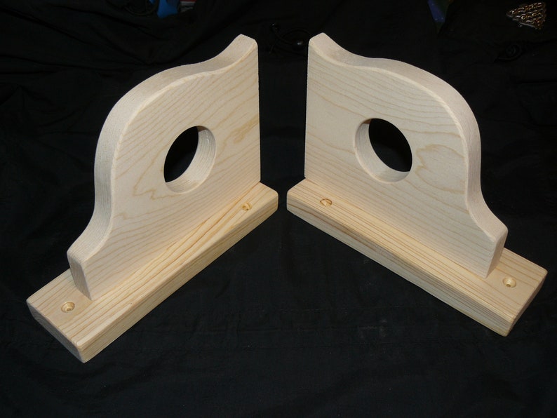 Decorative Shelf Brackets With Rod Support Etsy