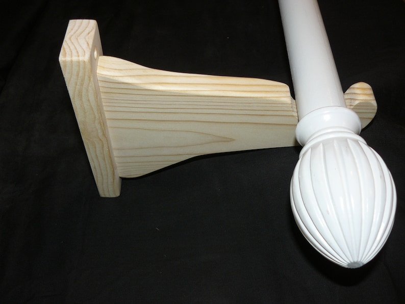 Extended Curtain Rod Brackets Etsy