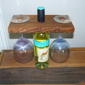 Barn Board Wine Caddy