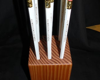 Wood Pencil Holder