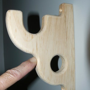 Wood Brackets for 2 Rods