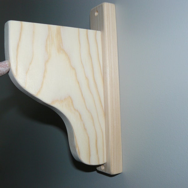 Wood Shelf Brackets Etsy