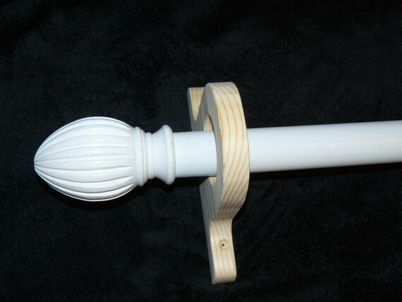 Simple Curtain Rod Brackets Etsy