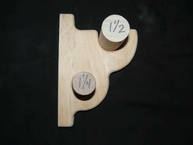 Wood Brackets for 2 Rods Etsy