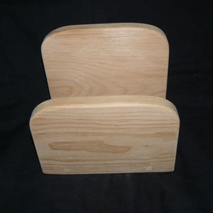 Solid wood pine napkin holder