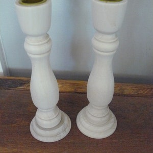 Wood Candle Holders