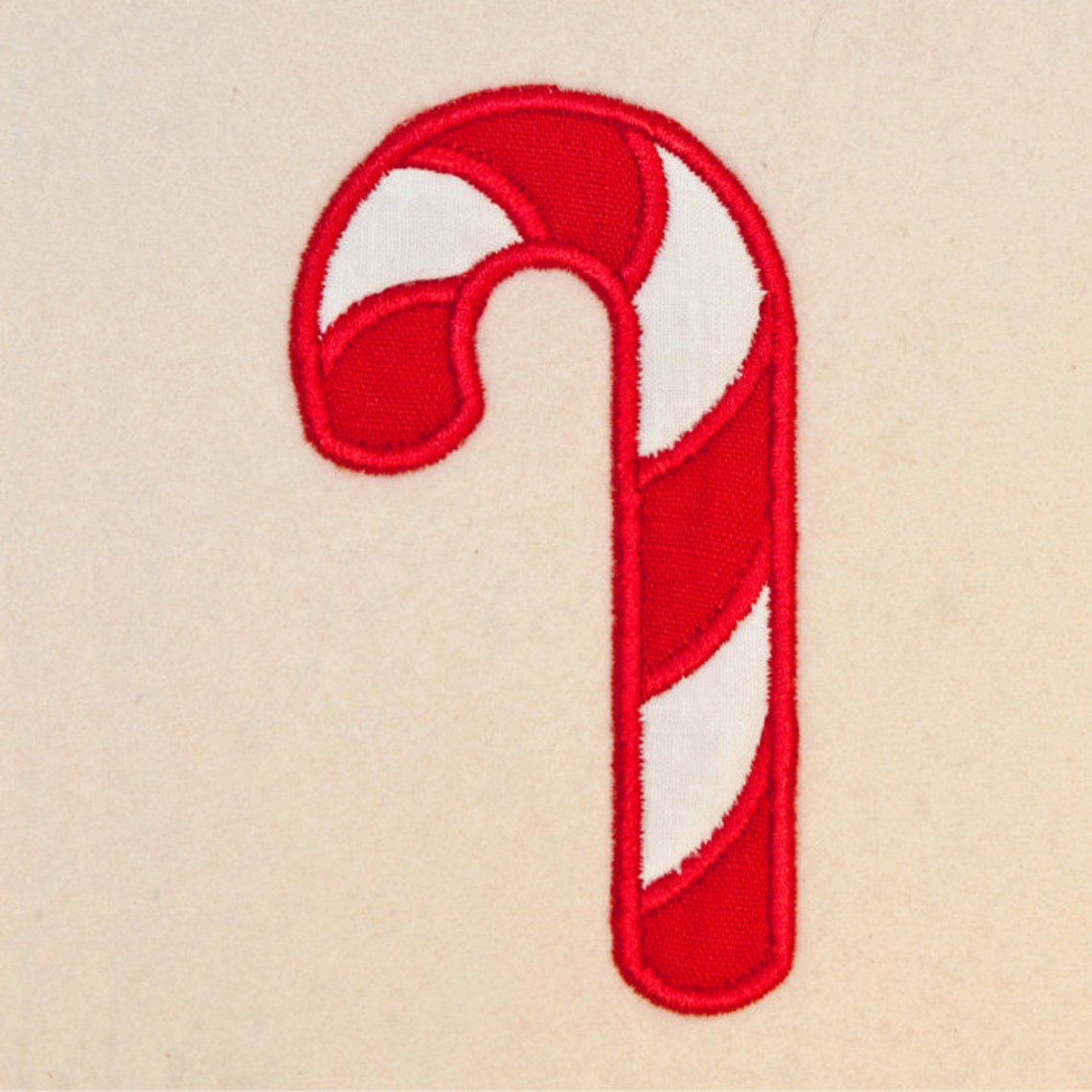 Candy Cane Applique Machine Embroidery Design Pattern Etsy