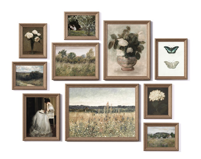 Vintage Country Art Print SET / Gallery Wall Cottage Decor PRINTABLE ...
