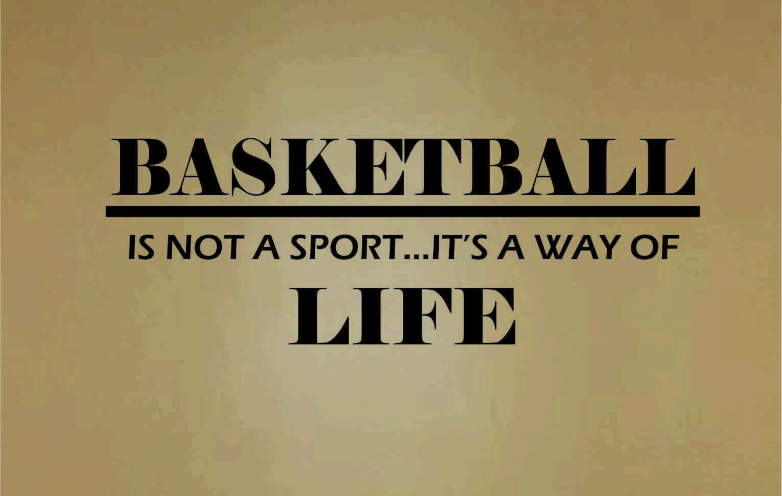 BASKETBALL is Not Just a Sport It's a Way of Life Quote Wall Decor Vinyl Decal Etsy