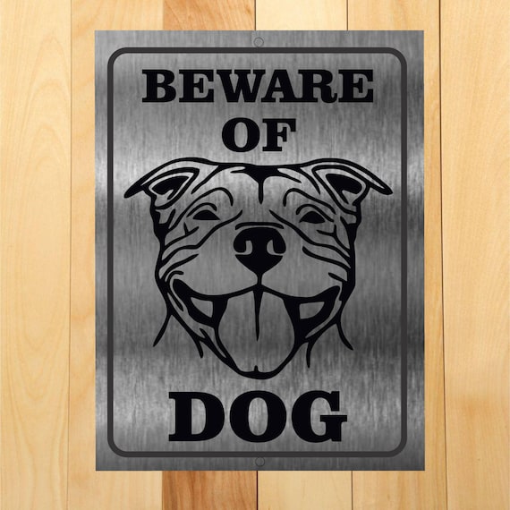 Funny pitbull store signs