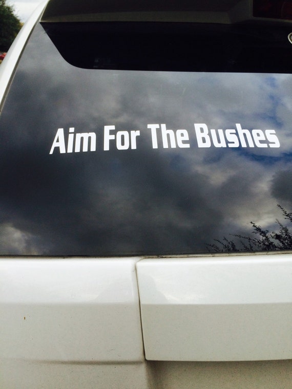 aim for the bushes