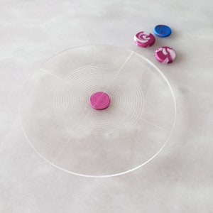Polymer Clay Circle Pressing Tool | Circle Shaper | Clay Earring Squishing Tool | Circle Disc for Clay Earrings
