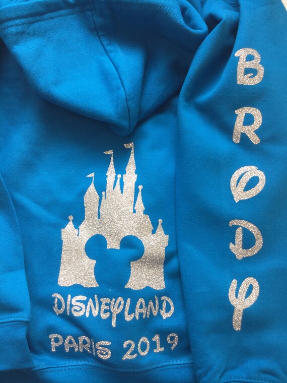blue disneyland hoodie