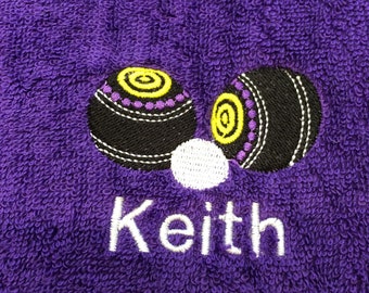 Personalised Sports Towel great choice of colours and designs