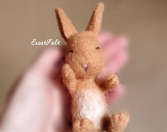 RTS Hase Neugeborenen Requisiten, gefilzte Hase Requisiten, Ostern Foto Requisiten, gefilzte Tier Foto Requisiten