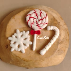 RTS Felted newborn christmas props, felted lollipop , photography props, newborn photo props, felted props candy