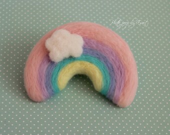 Felted rainbow prop newborn photography props, felted rainbow photo props,  newborn felted props,  rainbow props