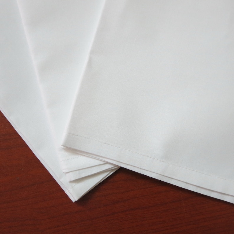 100 White Cotton Women's Handkerchiefs 11x11 - Etsy