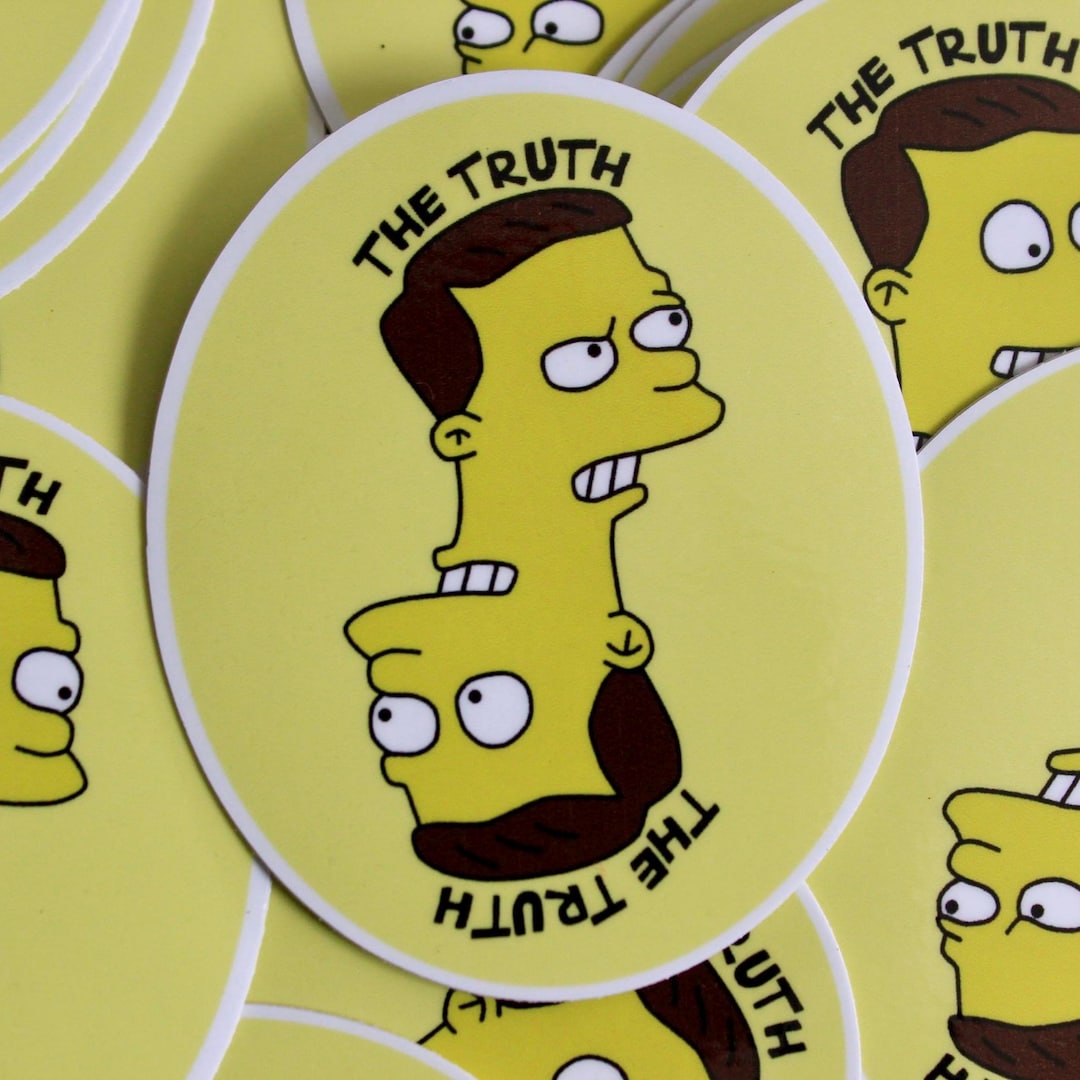 Truth Addict Sticker The Truth | Funny Goofy Offbeat Philosophical 90s Humor Sticker - Etsy