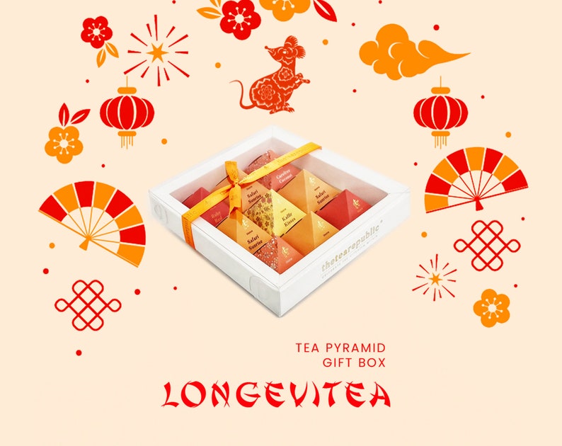 Chinese Lunar New Year Gift Box Longevitea | Etsy