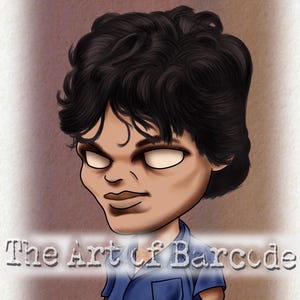 Richard Ramirez Dark Caricature Art Print | Creepy Horror Style True Crime Inspired Artwork | Macabre Wall Art for Collectors
