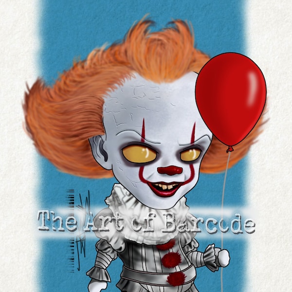 Stephen King's It - Pennywise 1990 / Pennywise 2017 / Stephen King / Tim Curry ART PRINTS