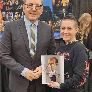 Autographed Horror-Inspired Artwork – Signed Collectible with COA – Pop Culture Memorabilia