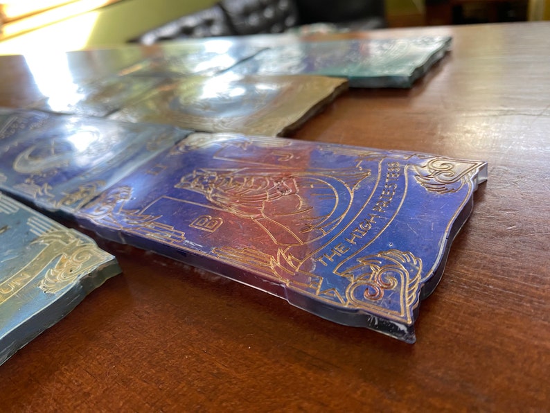 Orgone High Priestess Tarot Card Large Black Tourmaline Orgone Device ...