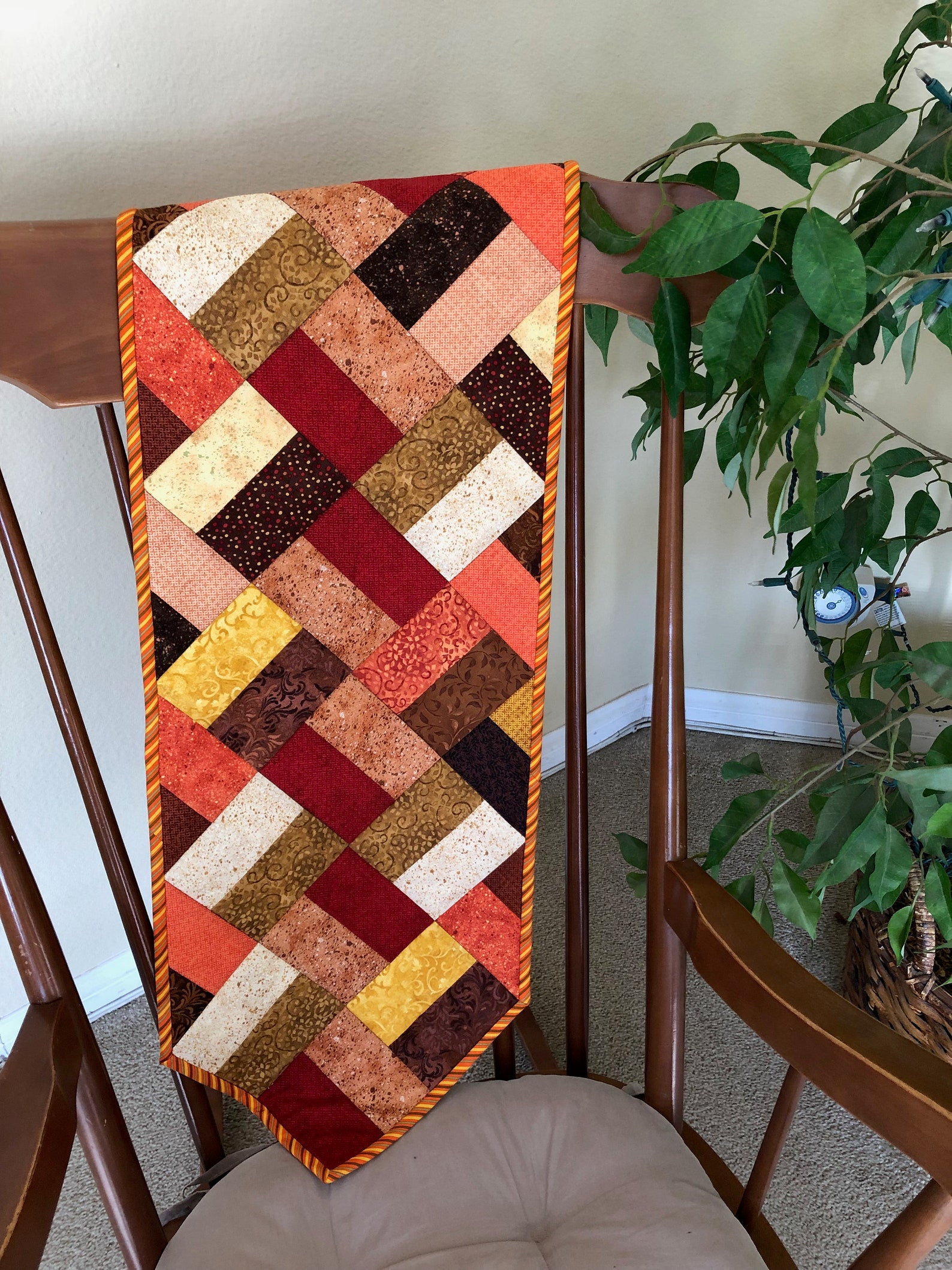 Fall Table Runner Quilted Table Runner Narrow Table Runner Etsy