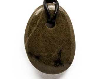 Charlevoix Stone Necklace Polished Charlevoix Stone Jewelry Pendant Michigan Favosite Coral Up North Bohemian Jewelry Gift for Women B66