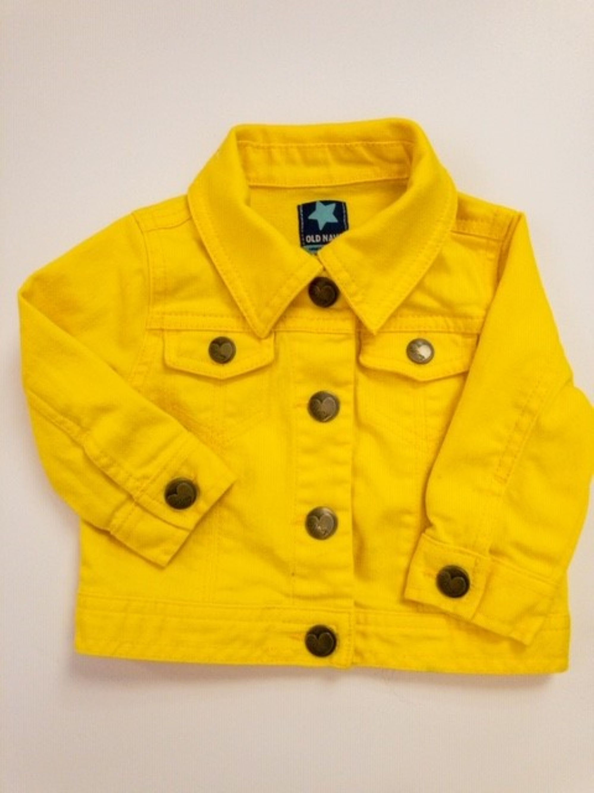 Baby Girl Yellow Jean Jacket 36 Months Etsy