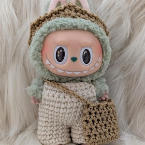 Labubu Wild Things Crochet Outfit Pattern overalls crown bag Labooboo clothes doll popmart crochet pattern digital pattern The Monsters