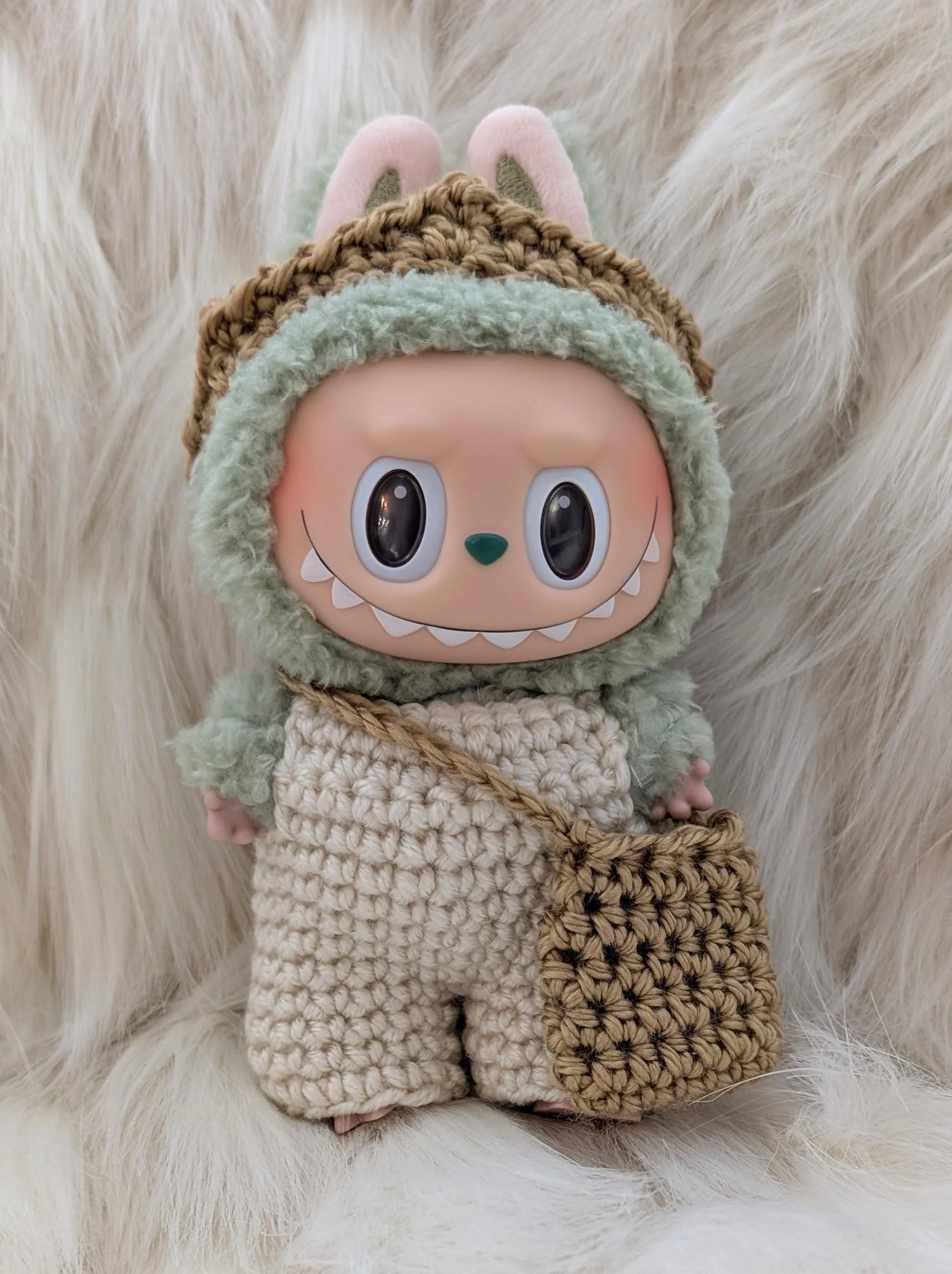 Labubu Wild Things Crochet Outfit Pattern overalls crown bag Labooboo clothes doll popmart crochet pattern digital pattern The Monsters