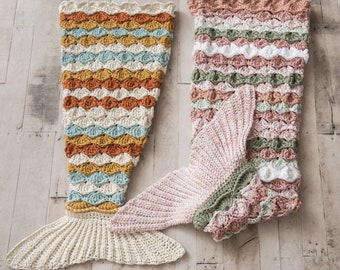 ALL 4 PATTERN SIZES-Adult-Teen-Child-Toddler Mermaid Tail Blanket Pattern Crochet Pattern- Mermaid Tail Blanket Afghan pdf Cocoon Style