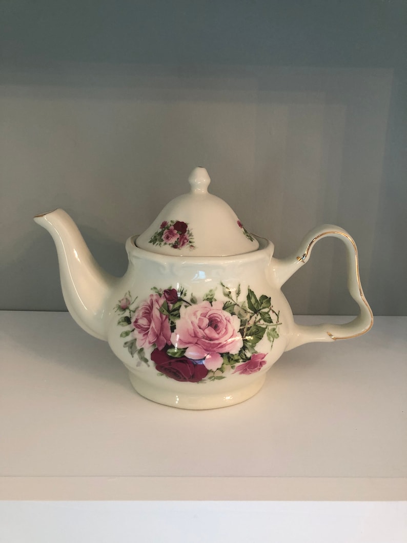 Formalities by Baum Bros victorian Rose Teapot Etsy