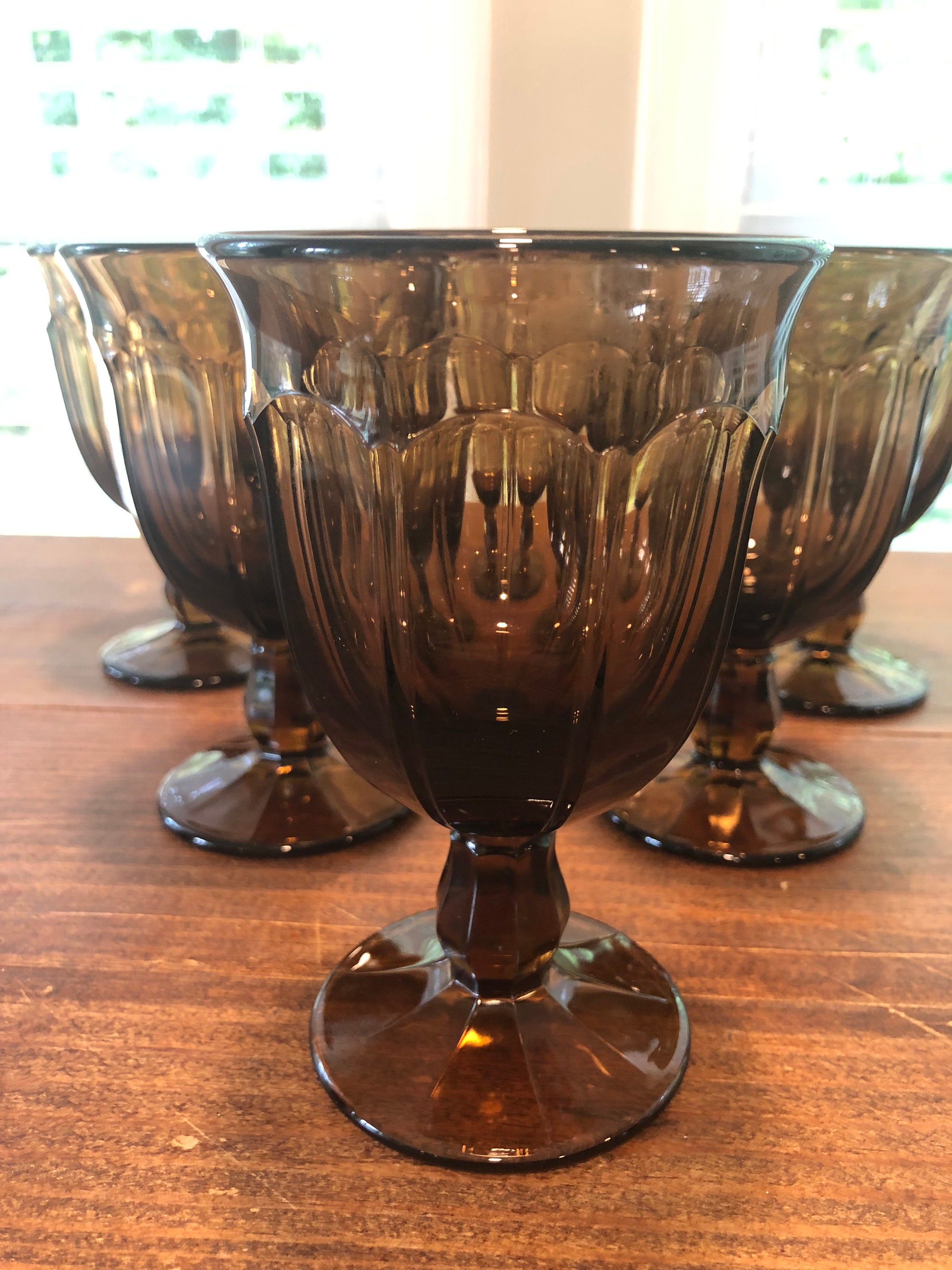 Vintage Noritake Provincial Brown GobletsSet of 6 Etsy