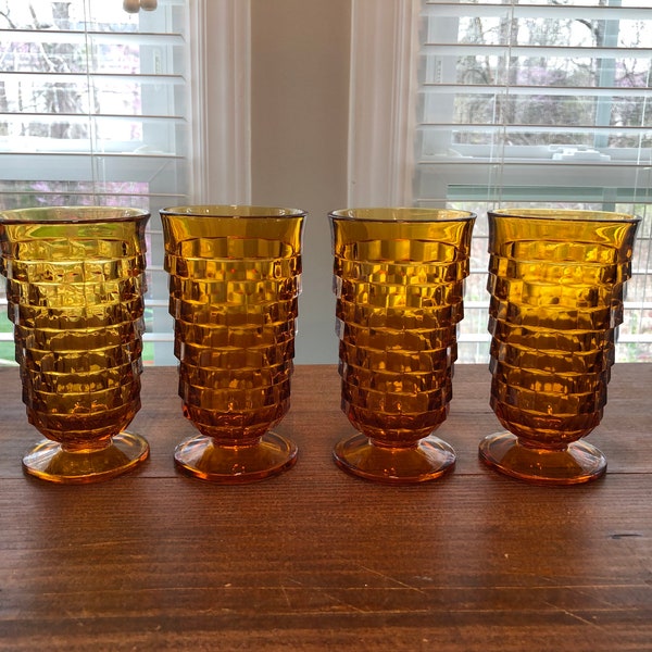 Whitehall Amber by COLONY Iced Tea Glasses - Sold Individually
