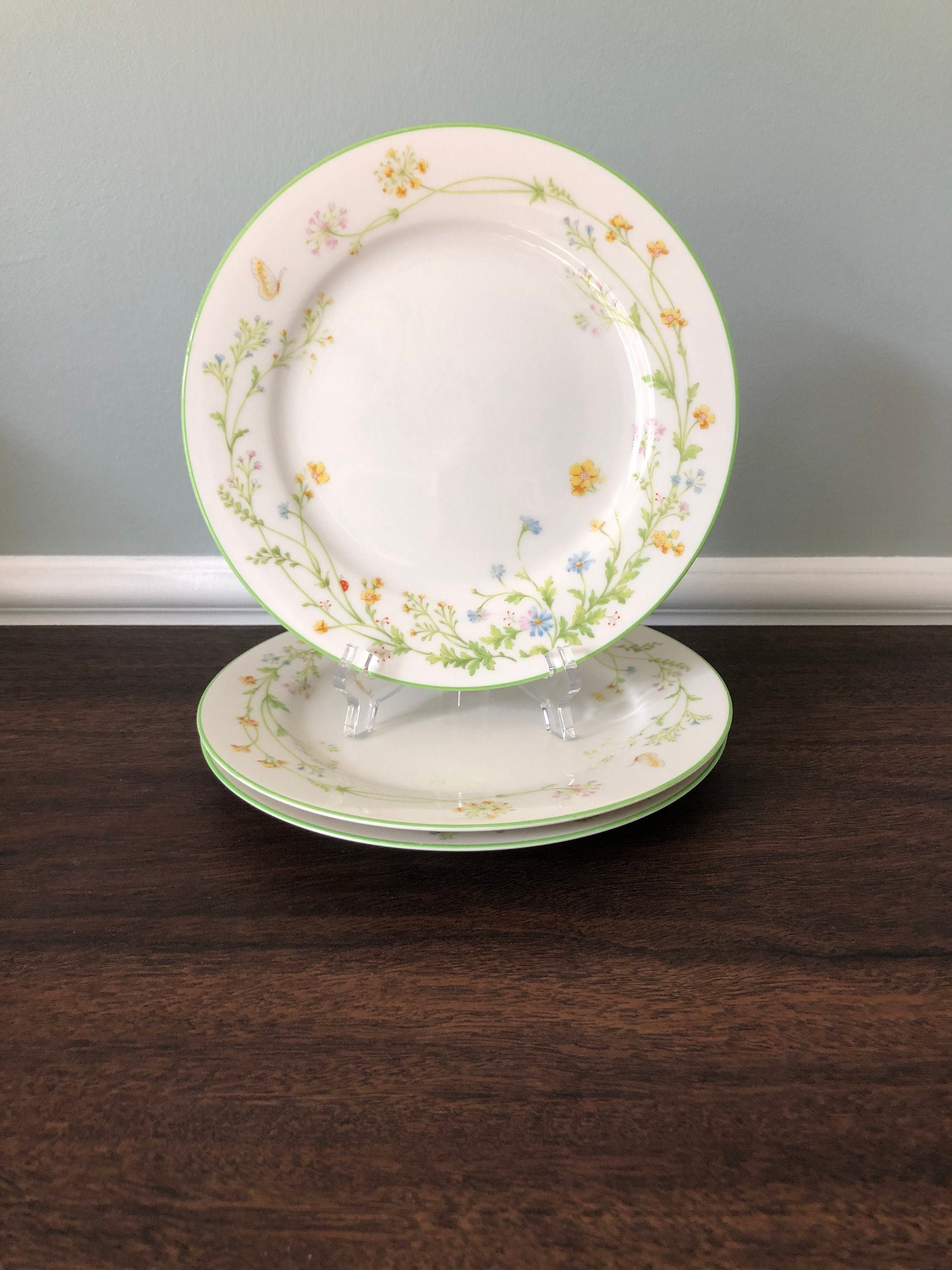 Vintage Noritake Reverie 7191 Salad Plates Etsy