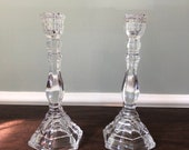 9 quot Single Light Candlestick Hampton by TIFFANY Pair of 2