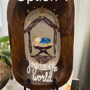 Nativity Scenes: Hand Painted Dough Bowl